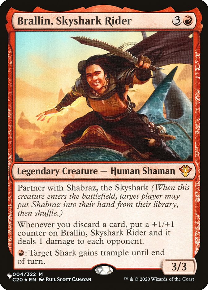 Brallin, Skyshark Rider [The List] Magic: The Gathering