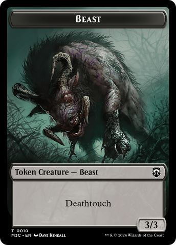 Beast (0010) // Shapeshifter (0008) Double-Sided Token [Modern Horizons 3 Commander Tokens] Magic: The Gathering