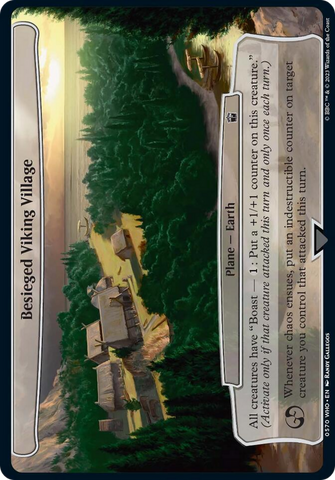 Besieged Viking Village [Doctor Who] Magic: The Gathering