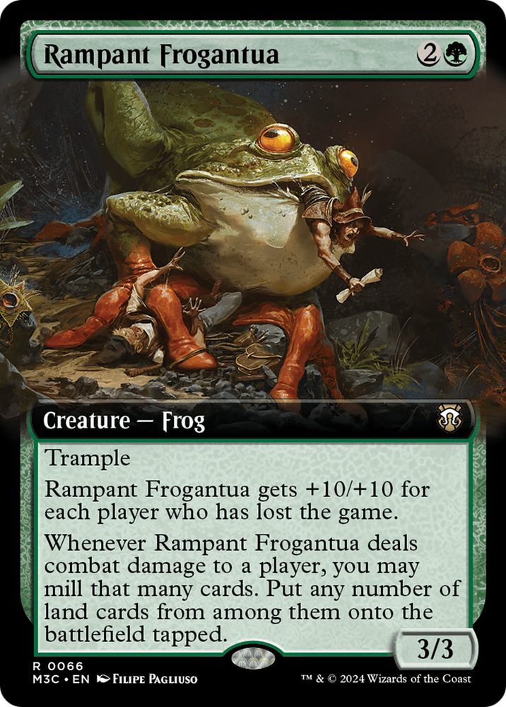 Rampant Frogantua (Extended Art) [Modern Horizons 3 Commander] Magic: The Gathering