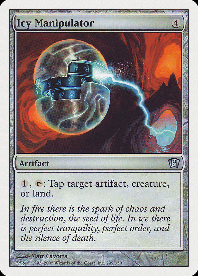 Icy Manipulator (9th Edition) [Oversize Cards] Magic: The Gathering