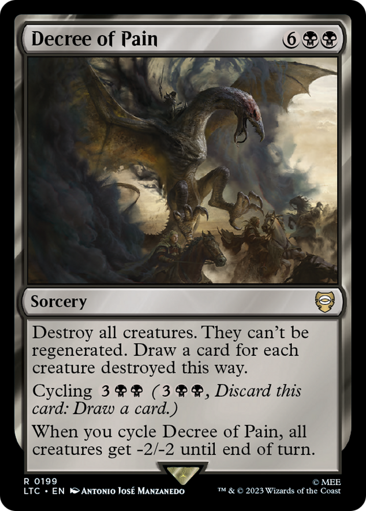 Decree of Pain [The Lord of the Rings: Tales of Middle-Earth Commander] Magic: The Gathering