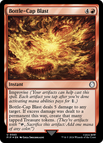 Bottle-Cap Blast (Surge Foil) [Fallout] Magic: The Gathering
