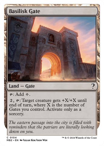 Basilisk Gate (White Border) [Mystery Booster 2] Magic: The Gathering