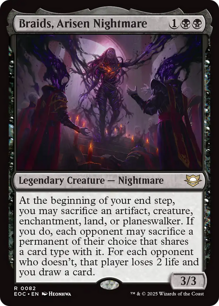 Braids, Arisen Nightmare [Edge of Eternities Commander] Magic: The Gathering