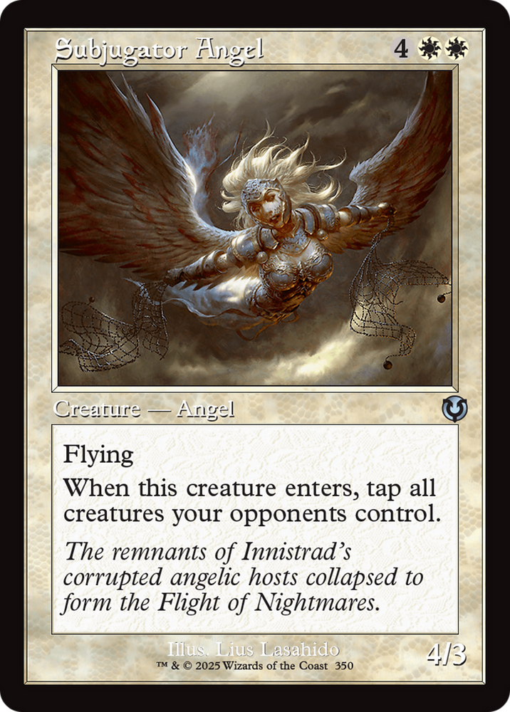 Subjugator Angel (Retro Frame) [Innistrad Remastered] Magic: The Gathering