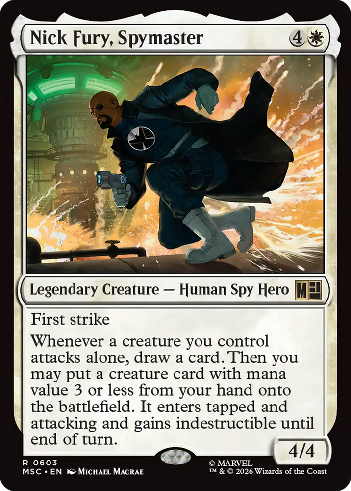 Nick Fury, Spymaster [Marvel Super Heroes Commander] Magic: The Gathering