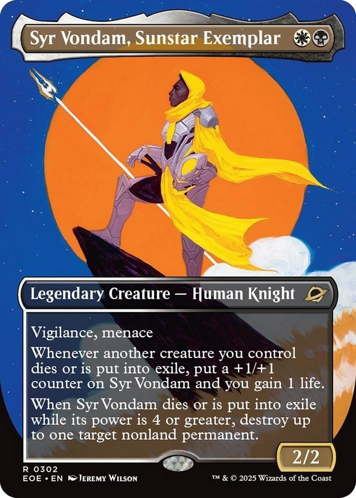 Syr Vondam, Sunstar Exemplar (Borderless) [Edge of Eternities] Magic: The Gathering