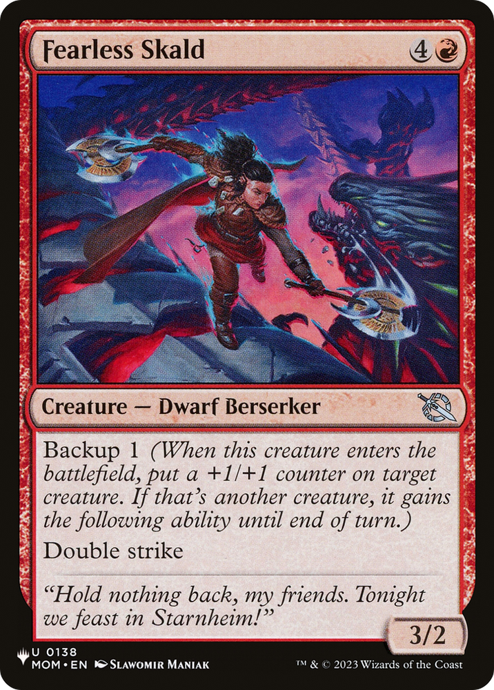 Fearless Skald [The List] Magic: The Gathering