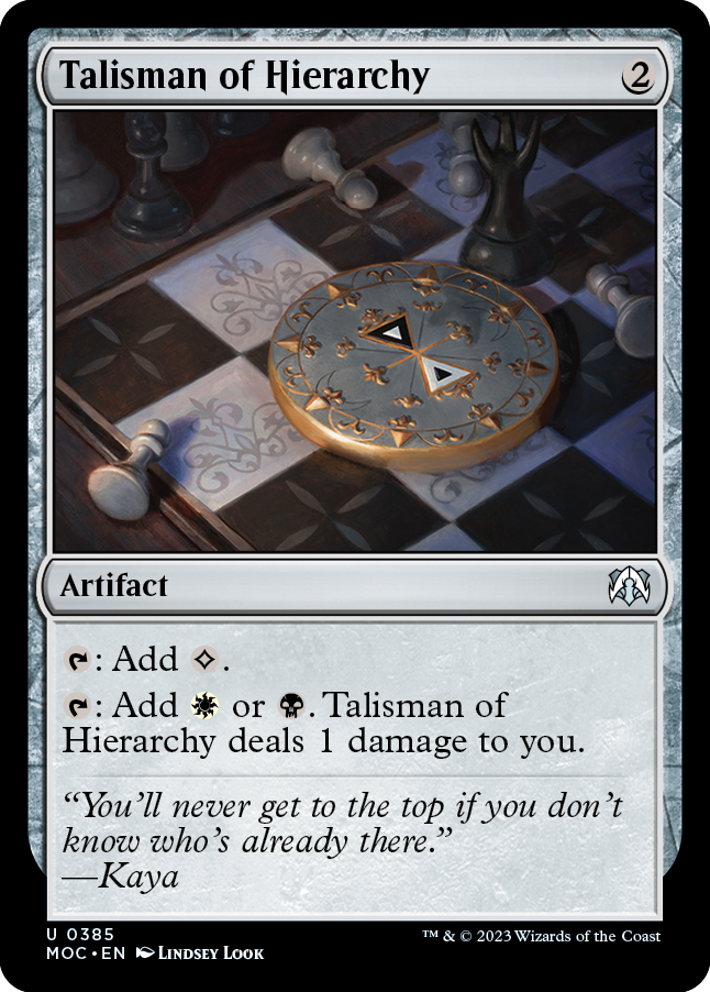 Talisman of Hierarchy [March of the Machine Commander] Magic: The Gathering