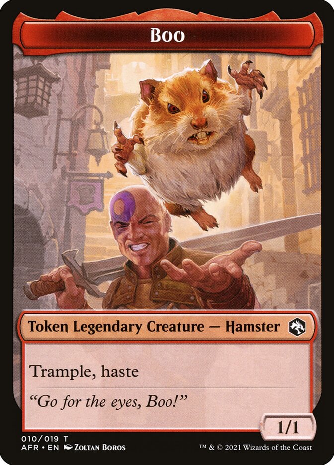 Treasure // Boo Double-Sided Token [Dungeons & Dragons: Adventures in the Forgotten Realms Tokens] Magic: The Gathering