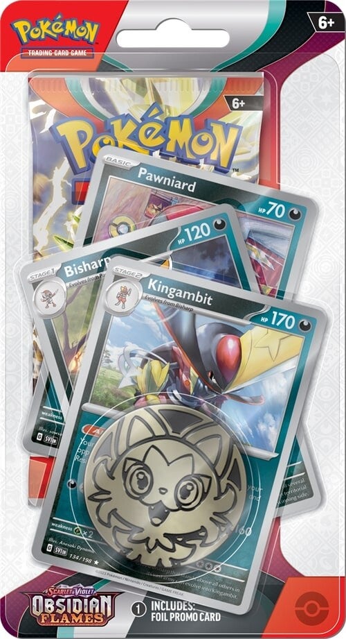 Scarlet & Violet: Obsidian Flames - Single Pack Blister (Kingambit, Bisharp, Pawniard) Pokémon