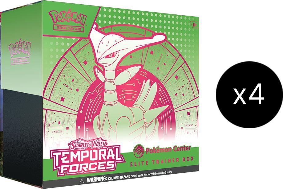 Scarlet & Violet: Temporal Forces - Elite Trainer Box Case (Iron Leaves) (Pokemon Center Exclusive) Pokémon