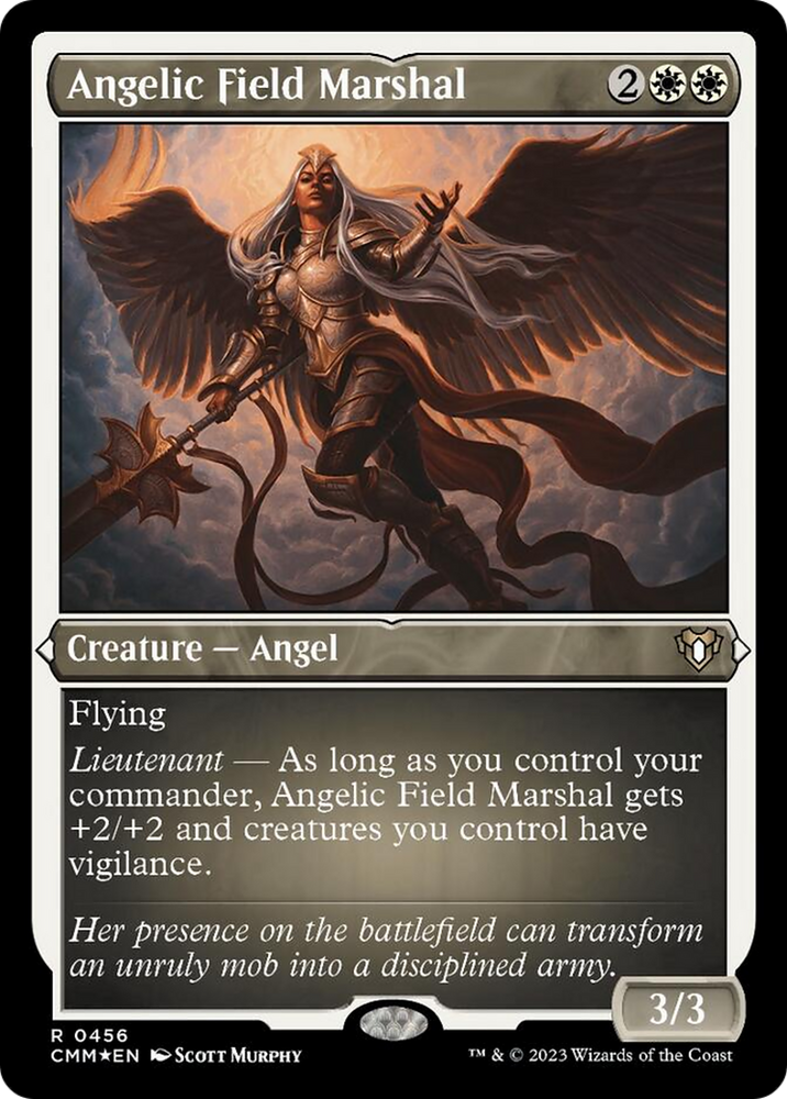 Angelic Field Marshal (Foil Etched) [Commander Masters] Magic: The Gathering