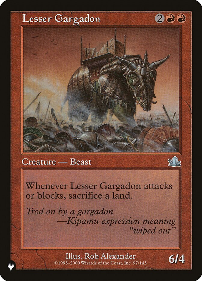 Lesser Gargadon [The List] Magic: The Gathering