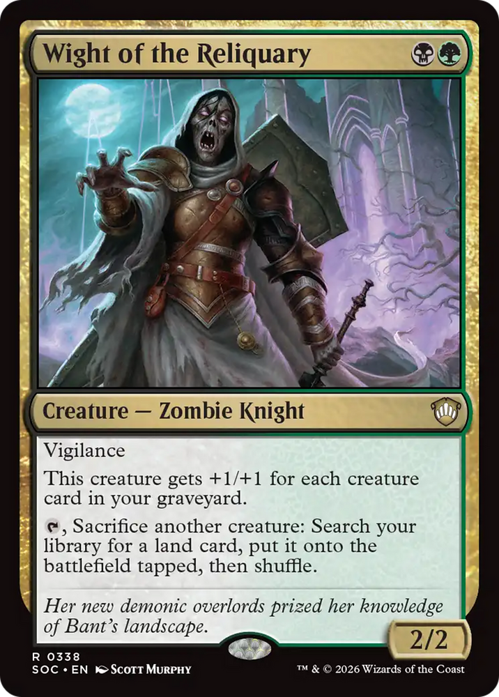 Wight of the Reliquary [Secrets of Strixhaven Commander] Magic: The Gathering