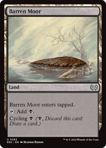 Barren Moor [Duskmourn: House of Horror Commander] Magic: The Gathering