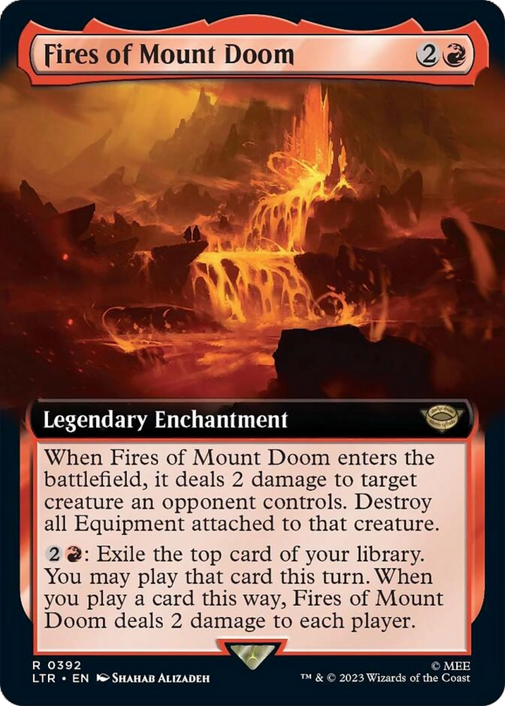 Fires of Mount Doom (Extended Art) [The Lord of the Rings: Tales of Middle-Earth] Magic: The Gathering