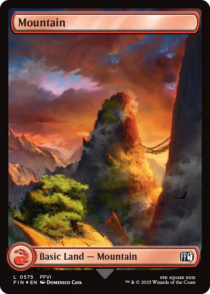 Mountain (0575) (Surge Foil) [FINAL FANTASY] Magic: The Gathering