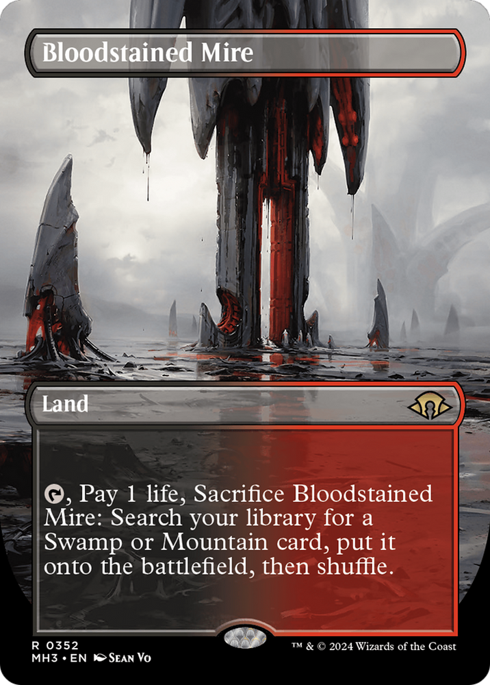 Bloodstained Mire (Borderless) [Modern Horizons 3] Magic: The Gathering