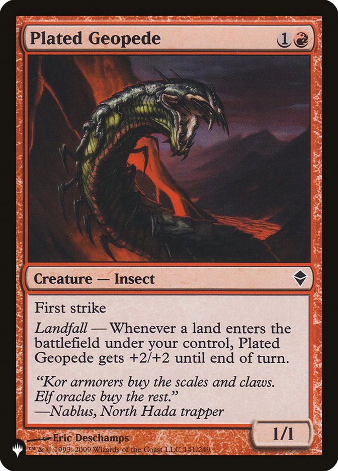 Plated Geopede [The List] Magic: The Gathering