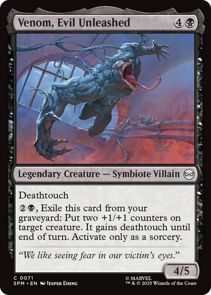 Venom, Evil Unleashed [Marvel's Spider-Man] Magic: The Gathering