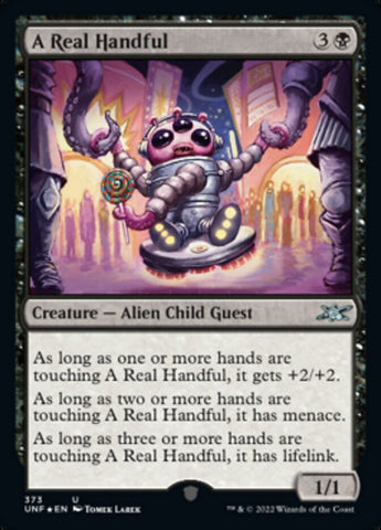 A Real Handful (Galaxy Foil) [Unfinity] Magic: The Gathering