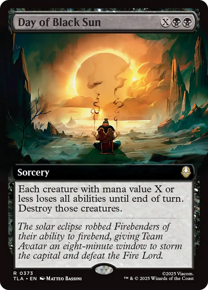 Day of Black Sun (Extended Art) [Avatar: The Last Airbender] Magic: The Gathering