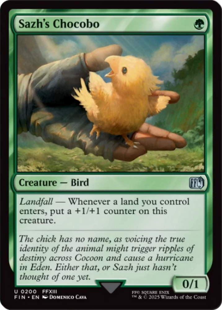 Sazh's Chocobo [FINAL FANTASY] Magic: The Gathering