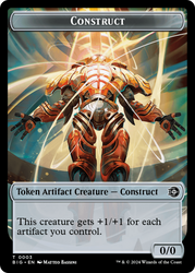 Treasure // Construct Double-Sided Token [Outlaws of Thunder Junction Tokens] Magic: The Gathering
