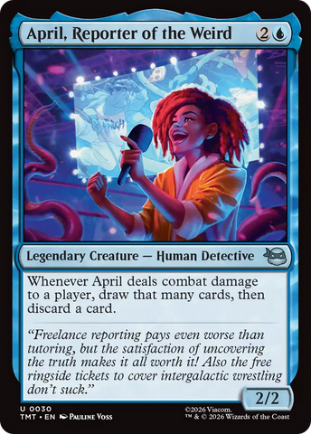 April, Reporter of the Weird [Teenage Mutant Ninja Turtles] Magic: The Gathering