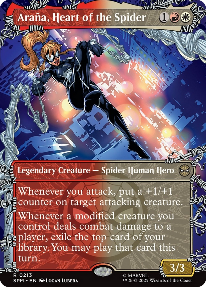 Arana, Heart of the Spider (Borderless) [Marvel's Spider-Man] Magic: The Gathering