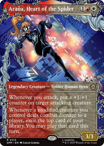 Arana, Heart of the Spider (Borderless) [Marvel's Spider-Man] Magic: The Gathering