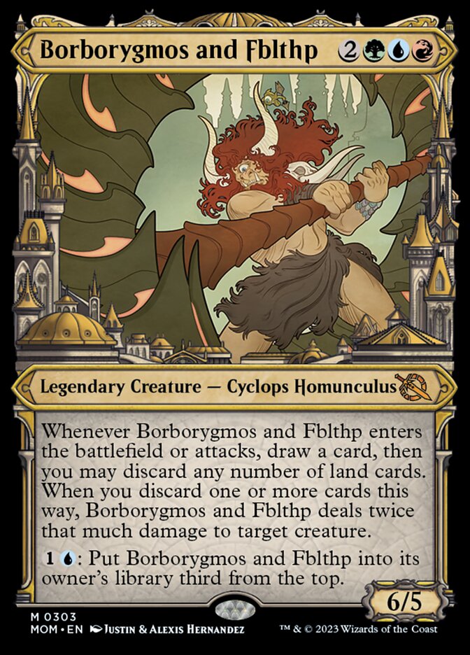 Borborygmos and Fblthp (Showcase Planar Booster Fun) [March of the Machine] Magic: The Gathering