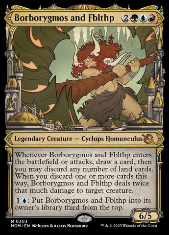 Borborygmos and Fblthp (Showcase Planar Booster Fun) [March of the Machine] Magic: The Gathering
