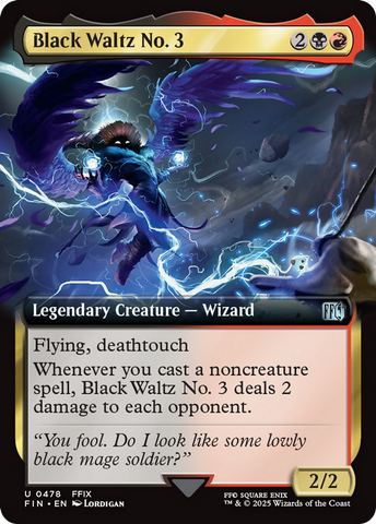 Black Waltz No. 3 (Extended Art) [FINAL FANTASY] Magic: The Gathering