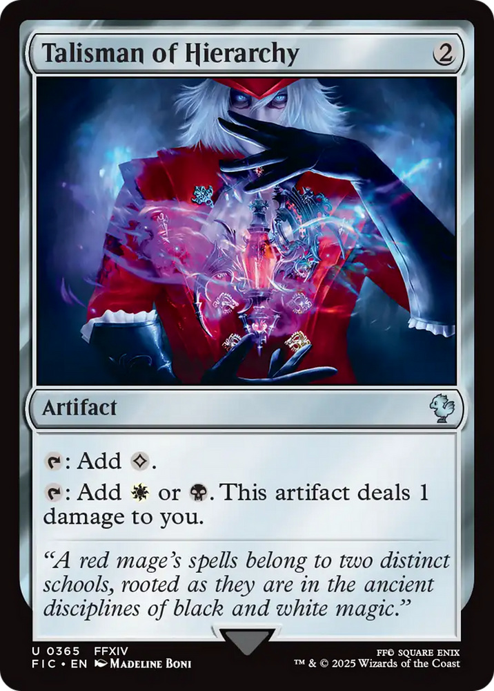 Talisman of Hierarchy [FINAL FANTASY Commander] Magic: The Gathering
