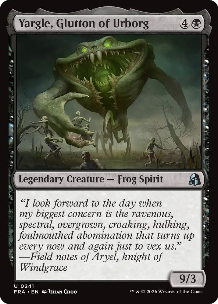 Yargle, Glutton of Urborg [Reality Fracture] Magic: The Gathering