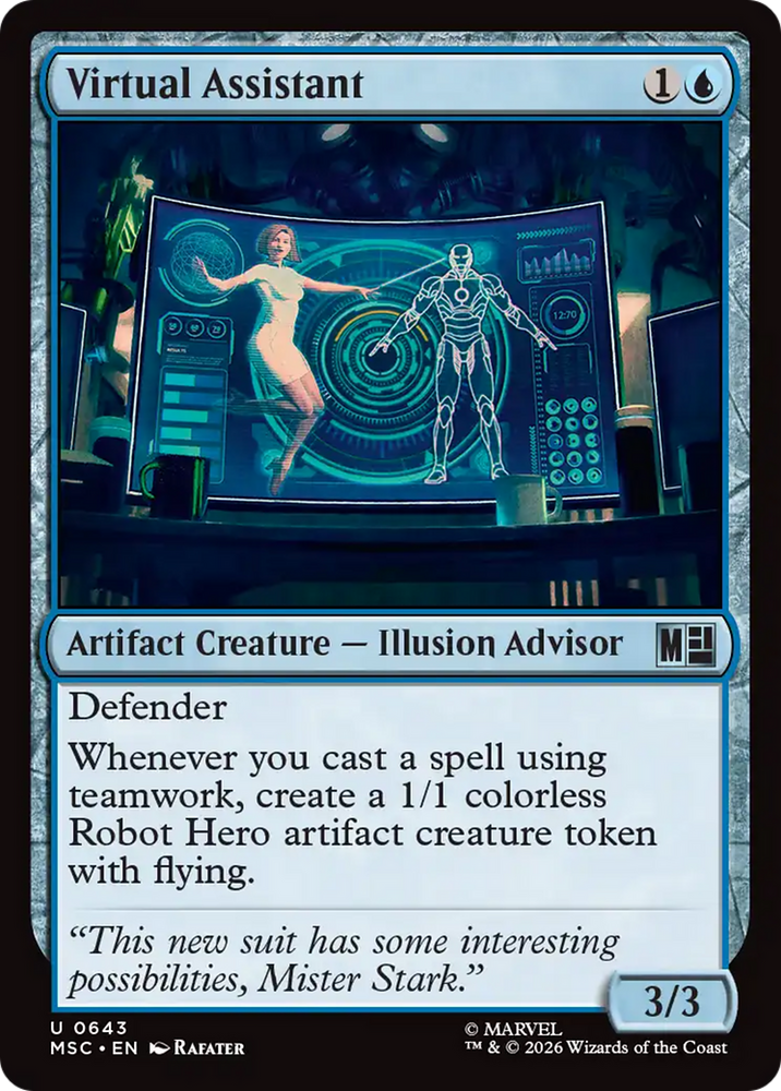 Virtual Assistant [Marvel Super Heroes Commander] Magic: The Gathering