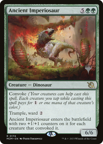 Ancient Imperiosaur (Promo Pack) [March of the Machine Promos] Magic: The Gathering