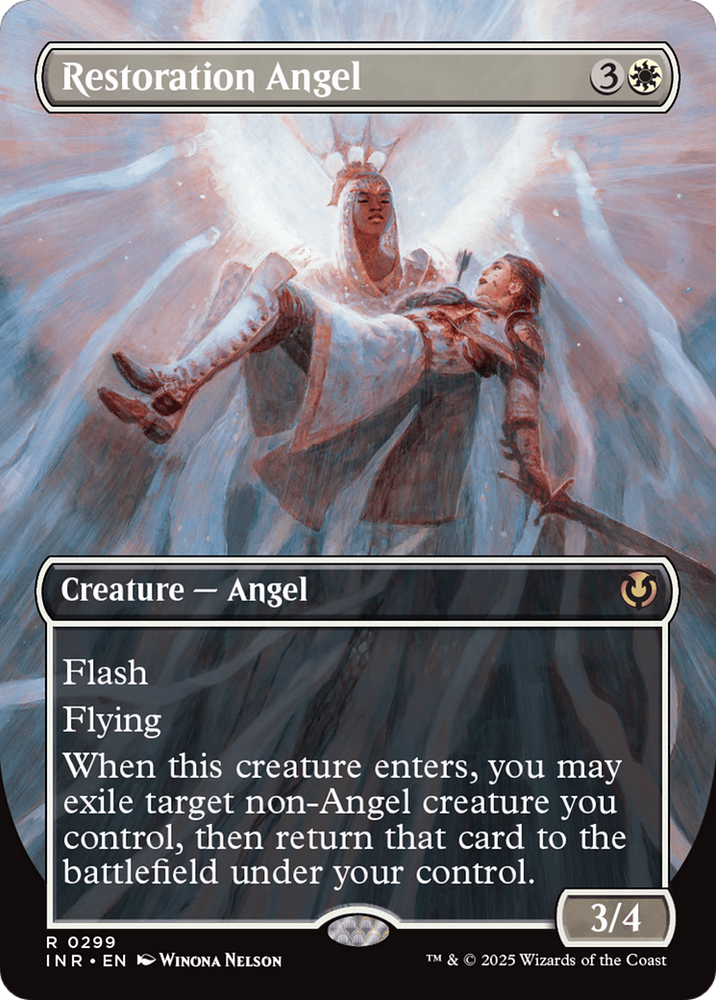 Restoration Angel (Borderless) [Innistrad Remastered] Magic: The Gathering