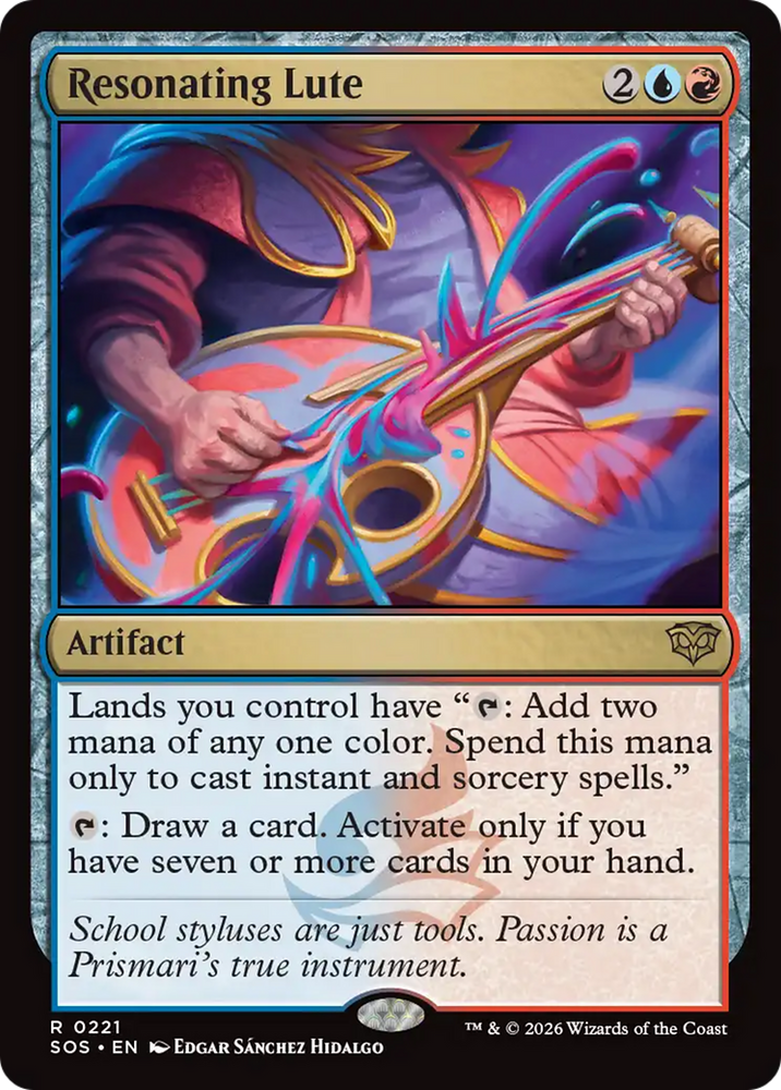 Resonating Lute [Secrets of Strixhaven] Magic: The Gathering