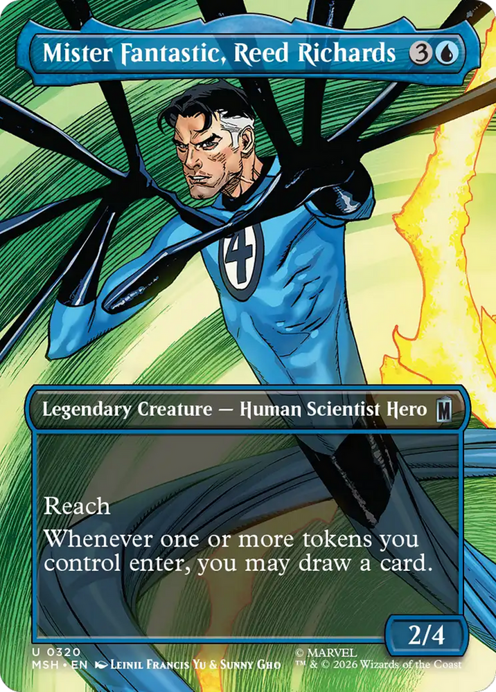 Mister Fantastic, Reed Richards (Borderless) [Marvel Super Heroes] Magic: The Gathering