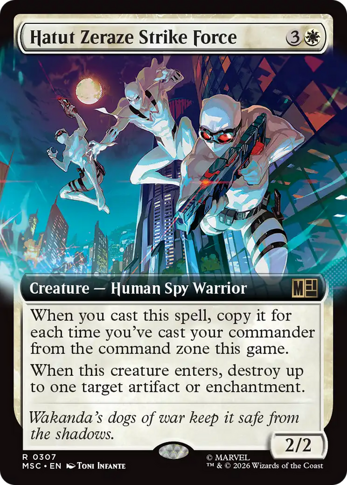 Hatut Zeraze Strike Force (Extended Art) [Marvel Super Heroes Commander] Magic: The Gathering