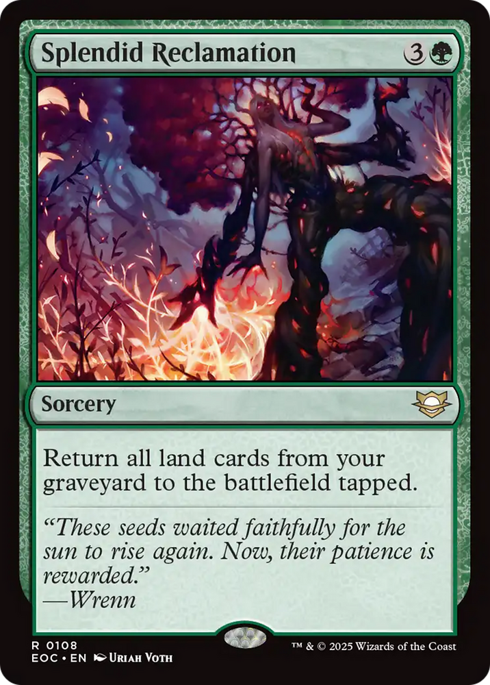 Splendid Reclamation [Edge of Eternities Commander] Magic: The Gathering