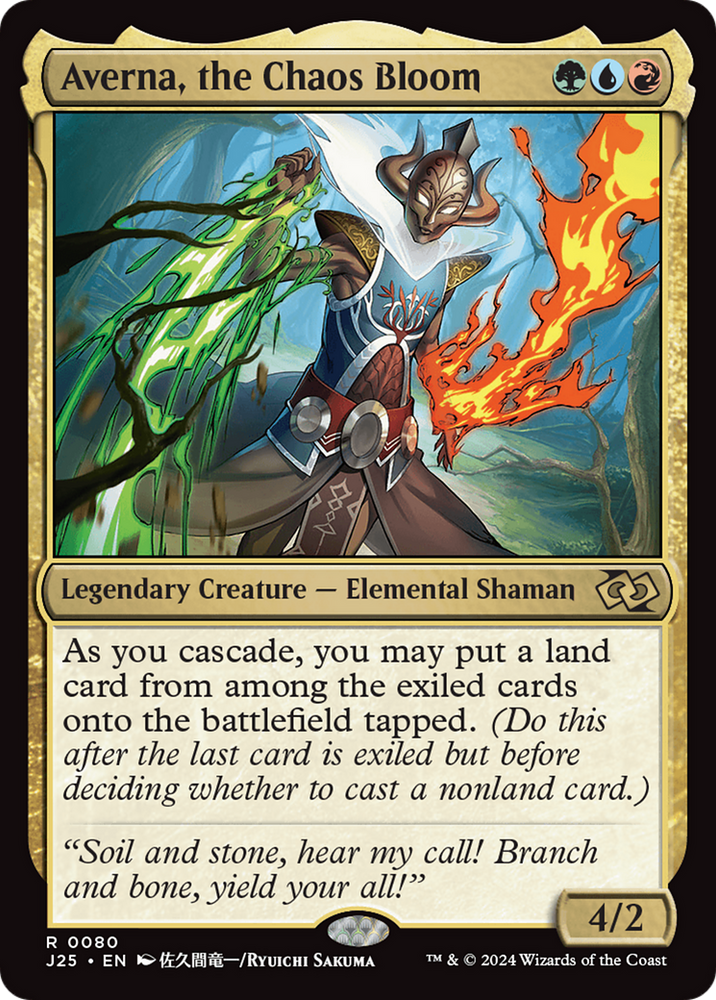 Averna, the Chaos Bloom (Anime) [Foundations Jumpstart] Magic: The Gathering