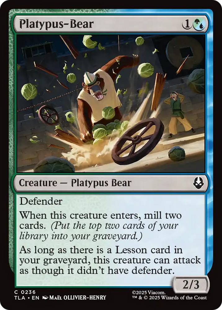 Platypus-Bear [Avatar: The Last Airbender] Magic: The Gathering