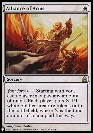 Alliance of Arms [The List] Magic: The Gathering