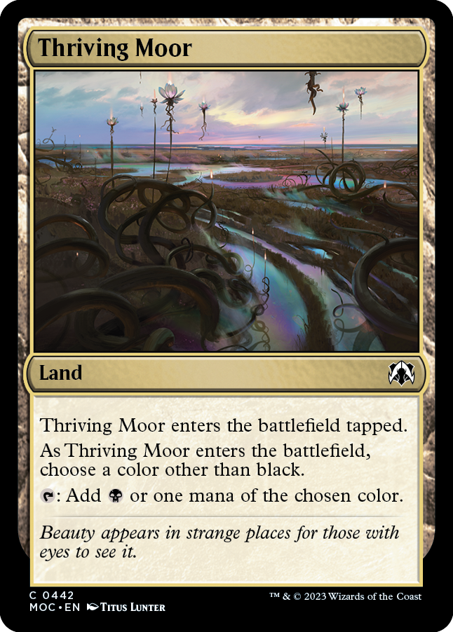 Thriving Moor [March of the Machine Commander] Magic: The Gathering