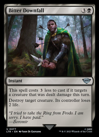 Bitter Downfall [The Lord of the Rings: Tales of Middle-Earth] Magic: The Gathering